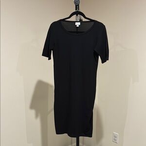 LuLaRoe Black Sheath Mini Dress Scoop Neck